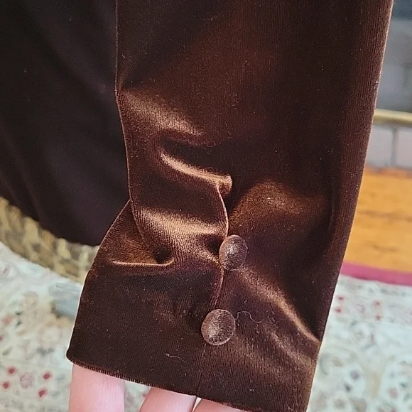 Vintage Xanadu Velvet Dress - Picture 5 of 8